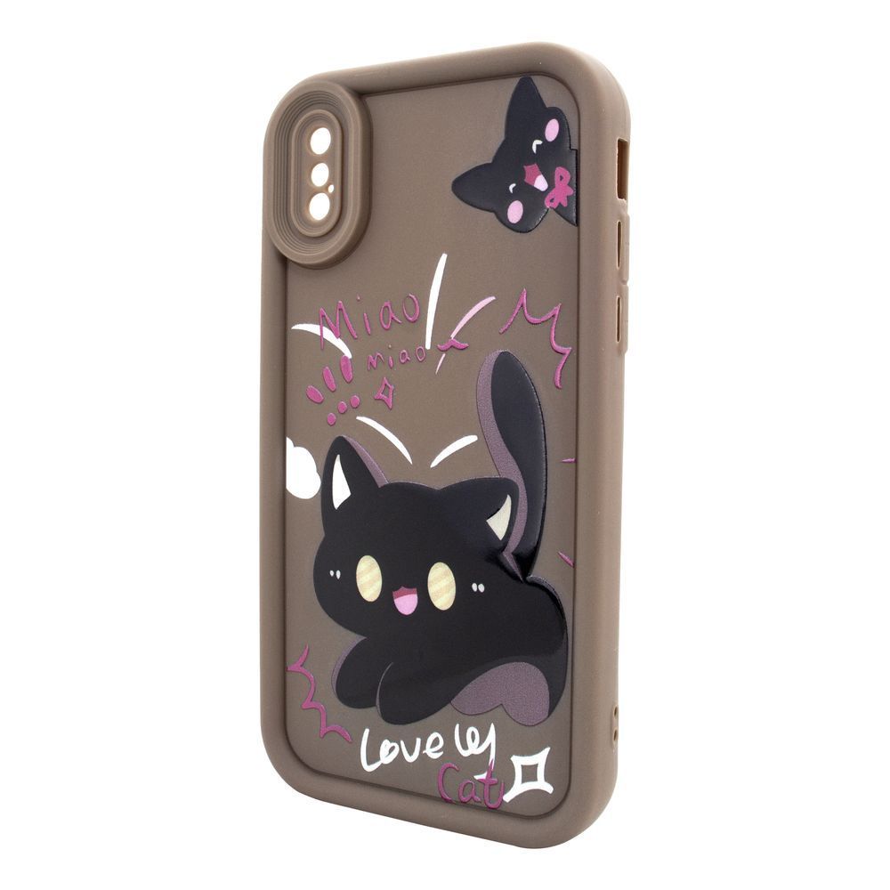 Чохол для iPhone X/XS &ndash; Pretty Things "Kitties &ndash; Brown" 4091800000006 фото