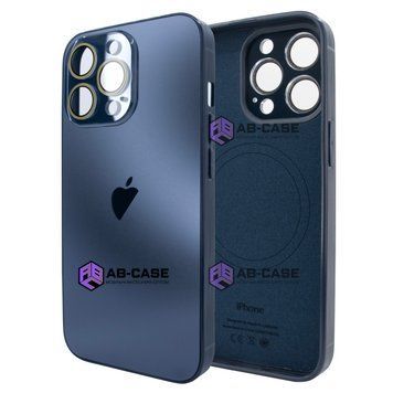 Чохол для iPhone 15 Pro Max AG Titanium Case 2.0 - MagSafe & Microfiber - Blue 3960820000000 фото