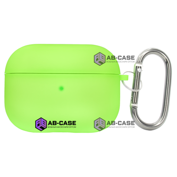 Чохол для Airpods Pro with microfiber Neon Green 907744 фото