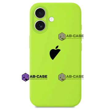 Чохол для iPhone 16 : Silicone Case Full Camera - №66 Neon Green 4063690000008 фото