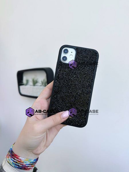 Чехол для iPhone 15 Pro Max : Swarovski Case &ndash; Black 981077 фото