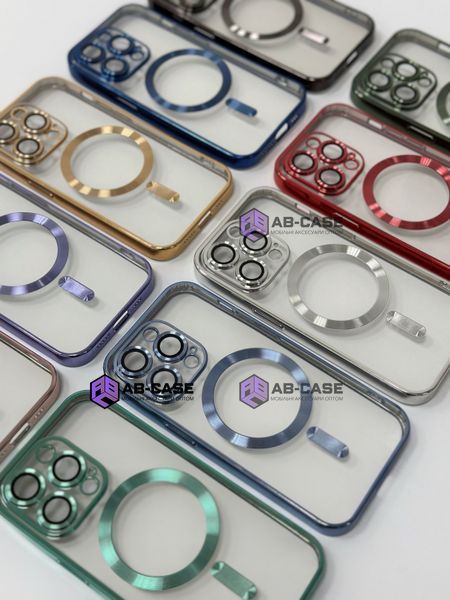 Чохол Shining with MagSafe на iPhone 12 Pro із захисними лінзами на камеру Gold 922022 фото