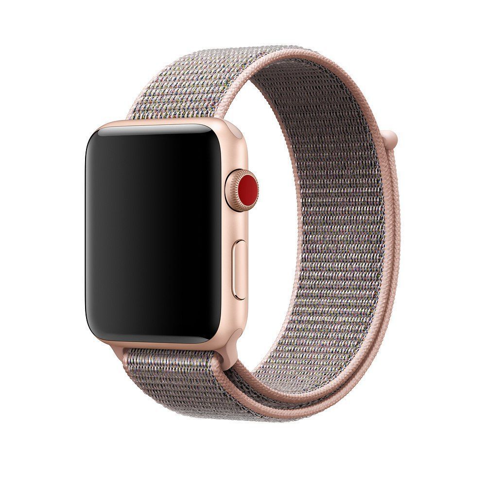 Ремешок для Apple Watch Nylon Loop нейлоновый (42mm, 44mm, 45mm, 46mm, 49mm Pink Sand) 234998 фото