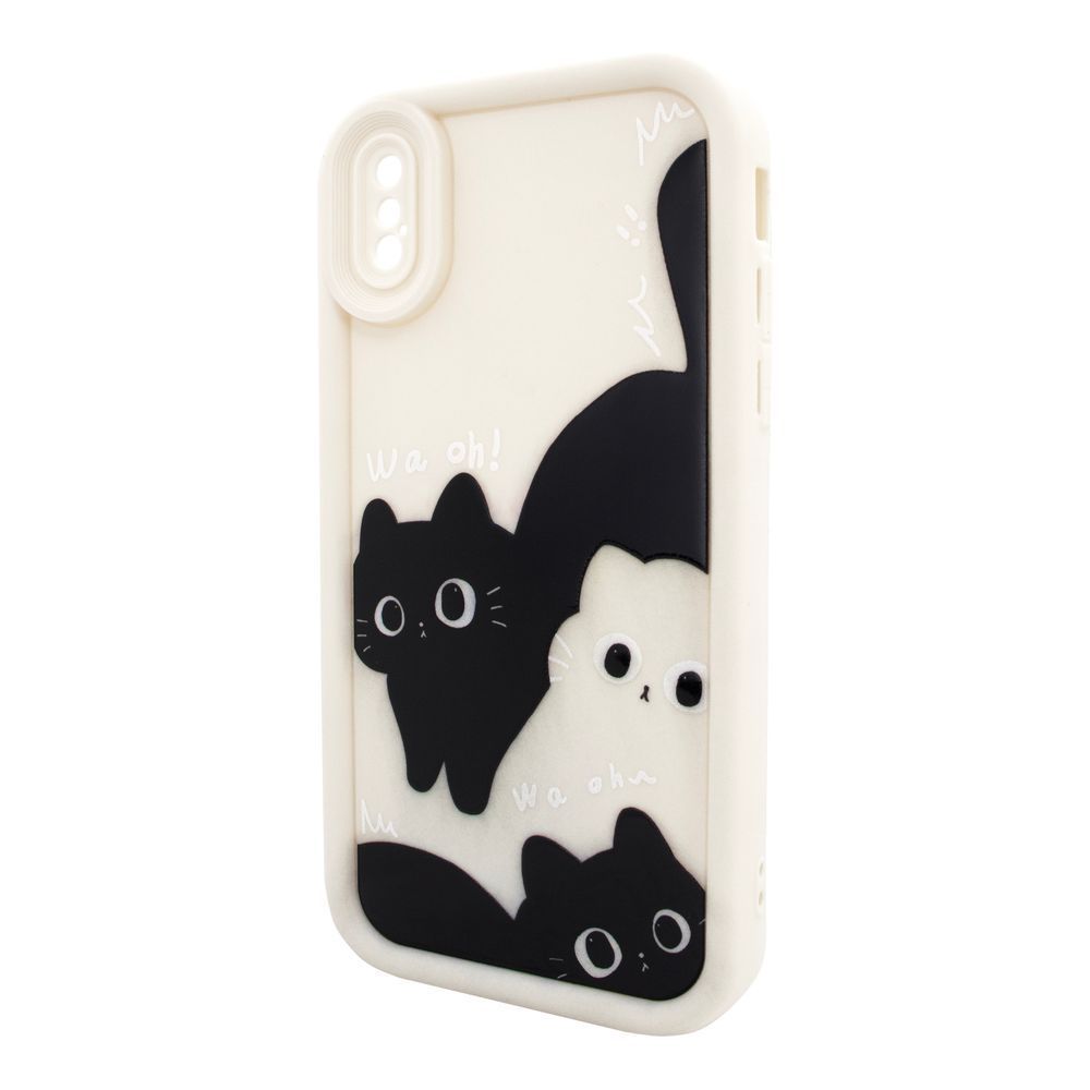 Чохол для iPhone X/XS &ndash; Pretty Things "Kitties &ndash; White" 4091810000003 фото