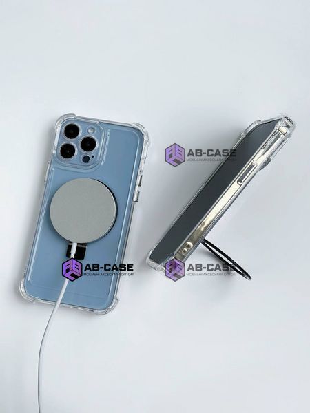 Чохол прозорий для iPhone 14 Pro Armored Ring with MagSafe 912049 фото