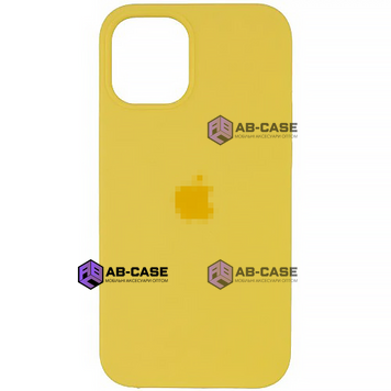 Чехол Silicone Case для iPhone 12 Pro Max FULL (№4 Yellow) 102254 фото