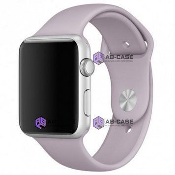 Силиконовый ремешок Silicone Sport Band (42mm, 44mm, 45mm, 46mm, 49mm №7 Lavender, S) 234588 фото