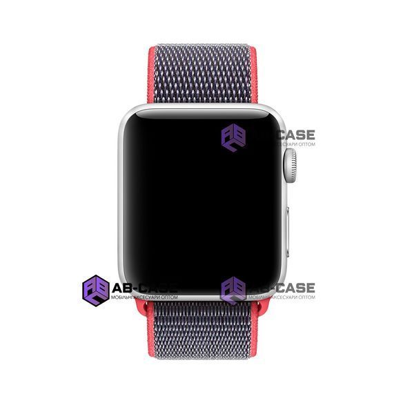 Ремешок для Apple Watch Nylon Loop нейлоновый (38mm, 40mm, 41mm, [42mm Series 10/11], Electric Pink) 234949 фото