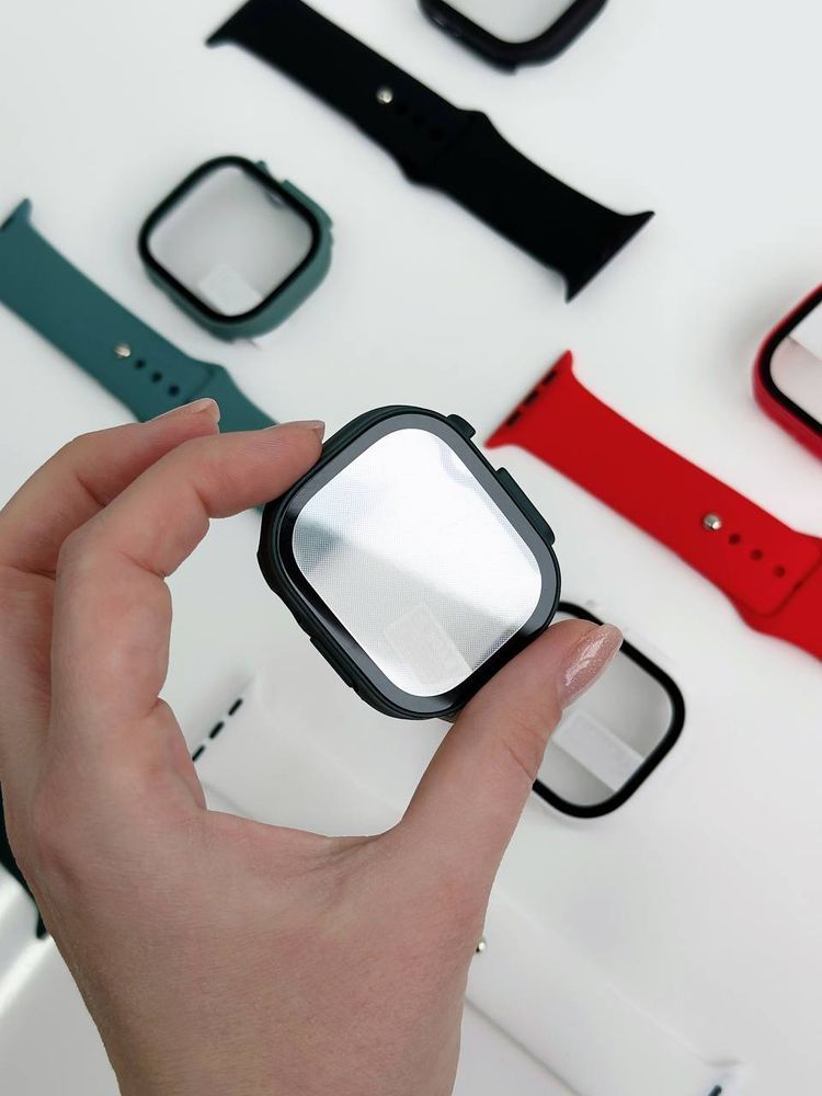 Комплект Silicone Band + Case для Apple Watch ULTRA (49mm, Dark Green) 234876 фото