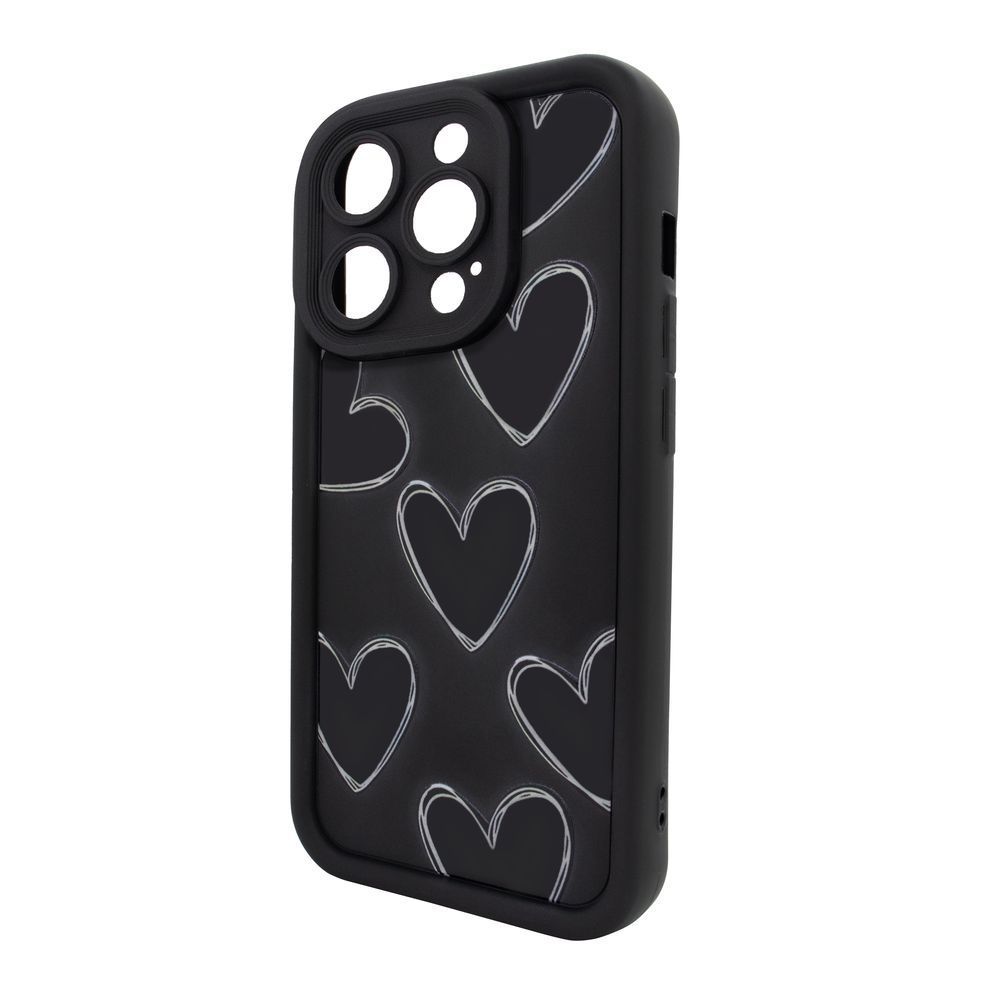 Чохол для iPhone 13 Pro &ndash; Pretty Things "Black Hearts &ndash; Black" 4090330000005 фото