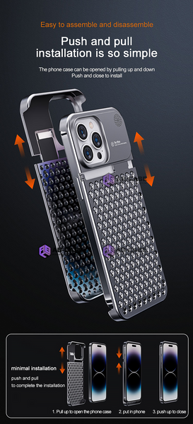 Чехол металлический для iPhone 15 Aluminium aroma Graphite 3768410000009 фото