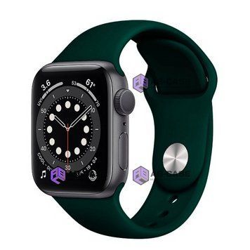 Силіконовий ремінець Silicone Sport Band (42mm, 44mm, 45mm, 46mm, 49mm №49 Forest Green, S) 234539 фото