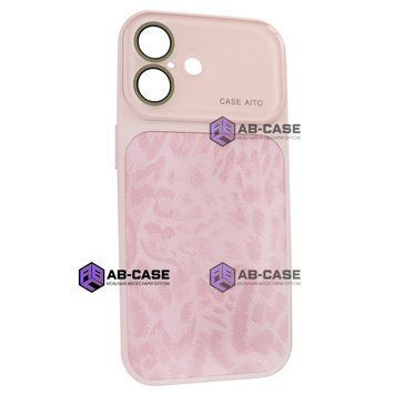 Чохол AITO PU-Leather Leopard Case &ndash; (iPhone 17, Pink) 4298930000009 фото