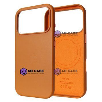 Чехол для iPhone 17 Pro Max : Leather Case PU with MagSafe &ndash; Golden Brown 4201030000008 фото