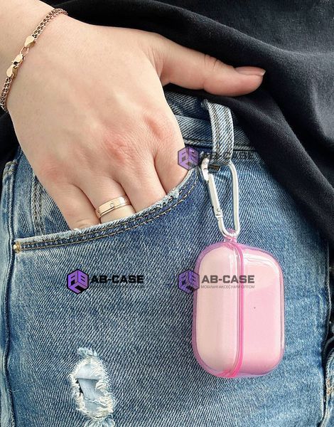 Чохол для AirPods 3 напівпрозорий Neon Case Hot Pink 192219 фото