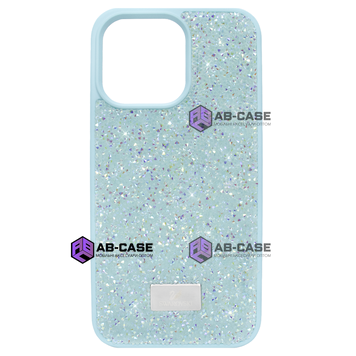 Чохол для iPhone 15 Pro Max : Swarovski Case &ndash; Sea Blue 981081 фото