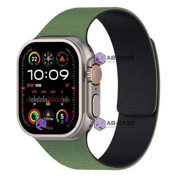 Ремінець Pebbled Magnetic Band (38/40/41/[42mm S11/10]) &ndash; Green+Black 4349960000009 фото
