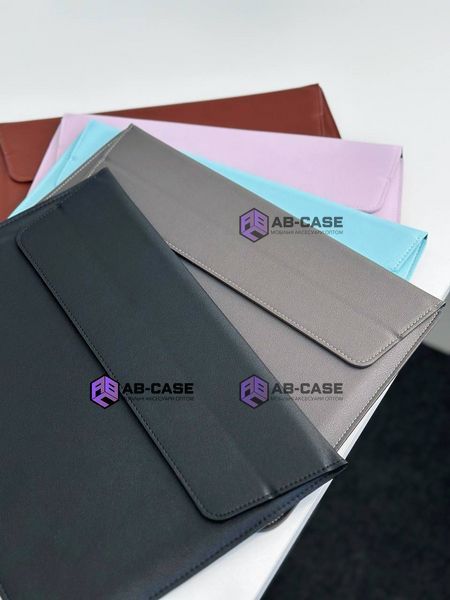 Чехол-папка для MacBook (13.3"&ndash;14.2") Leather PU &ndash; Black 6792312 фото