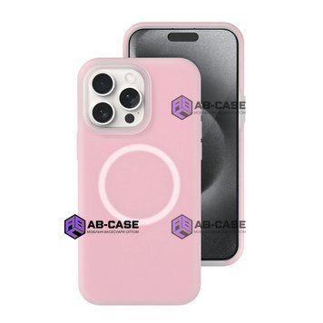 Чохол Neon Silicone Case MagSafe (iPhone 15 Pro Max &ndash; Light Pink) 4306990000003 фото