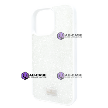 Чехол для iPhone 15 Pro Max : Swarovski Case &ndash; White 981082 фото
