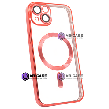Чехол Shining with MagSafe для iPhone 13 с защитными линзами на камеру Red 575450 фото