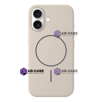 Чехол для iPhone 16 : Silicone Slim MagSafe &ndash; Antique White 4133170000009 фото