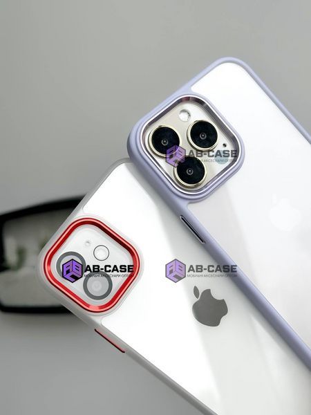 Чехол Crystal Guard для iPhone 11 Pro Max White - Red 876575 фото