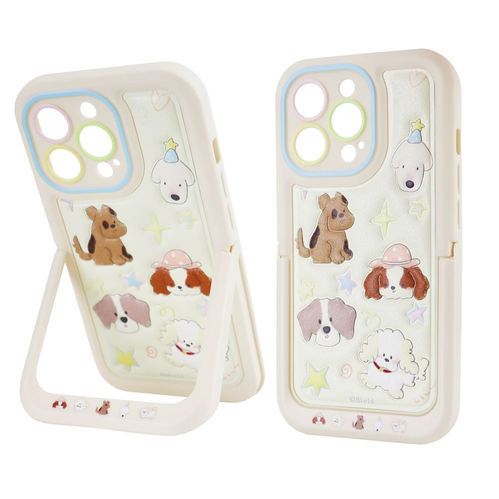 Чохол Paws Case + Stand &ndash; iPhone 14 Pro (Fluffy Dogs &ndash; Cream) 4236800000001 фото