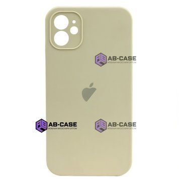 Чехол Silicone Case Full Camera для iPhone 12 Antique White 210399 фото