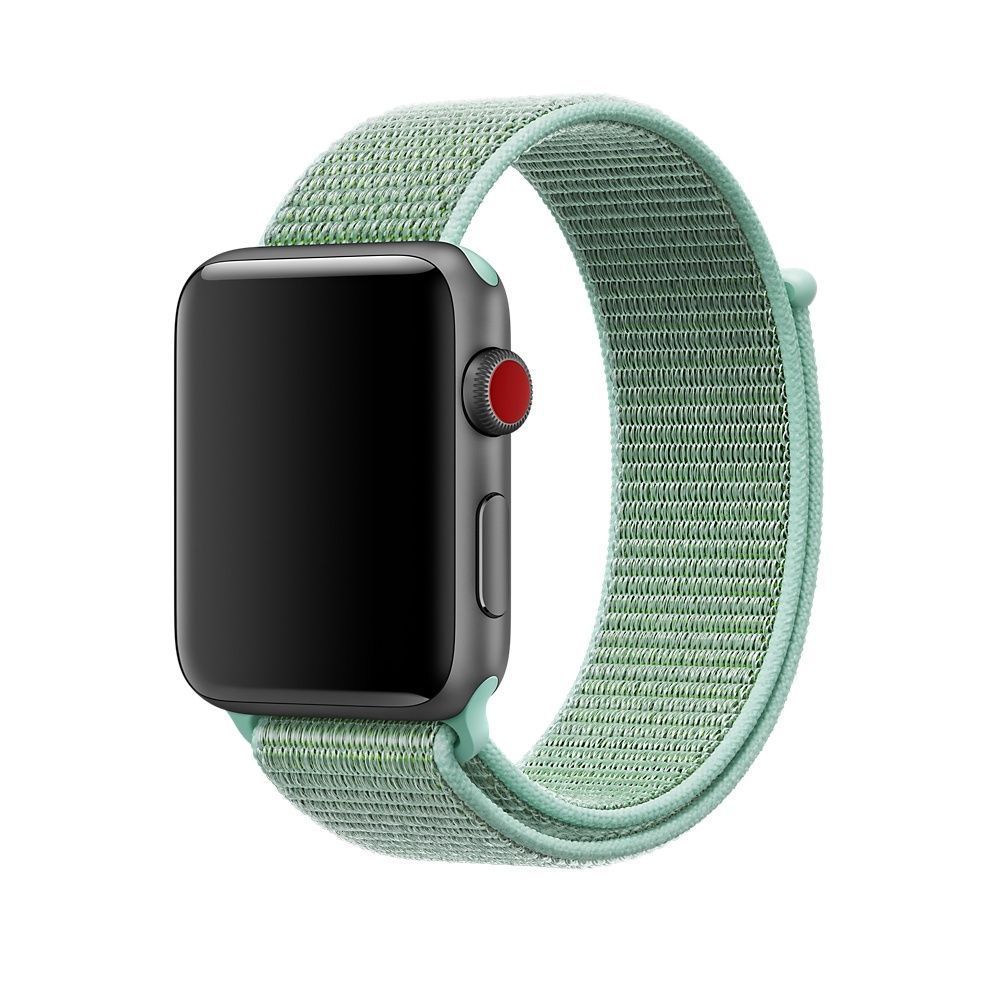 Ремінець на Apple Watch Nylon Loop нейлоновий (38mm, 40mm, 41mm, [42mm Series 10/11], Marine Green) 234953 фото