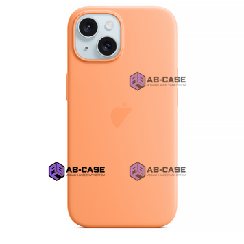 Чохол для iPhone 15 : Silicone Case MagSafe Original &ndash; Orange Sorbet 3706520000007 фото