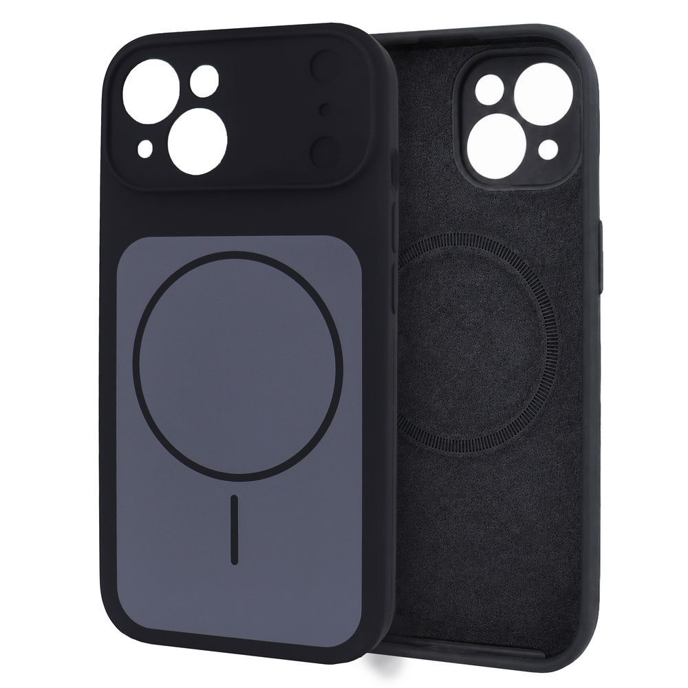 Чохол Dual Tone Silicone MagSafe Case (iPhone 15 &ndash; Black) 4546460000007 фото