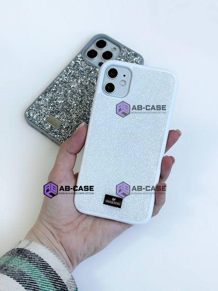 Чехол для iPhone 12 Pro Max : Swarovski Case &ndash; White 490231 фото
