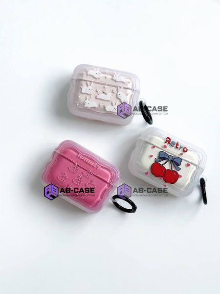 Чехол для AirPods PRO Print Case Rabbit Pink 282066 фото