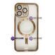 Чехол Shining with MagSafe для iPhone 14 Pro с защитными линзами на камеру Gold 896556 фото