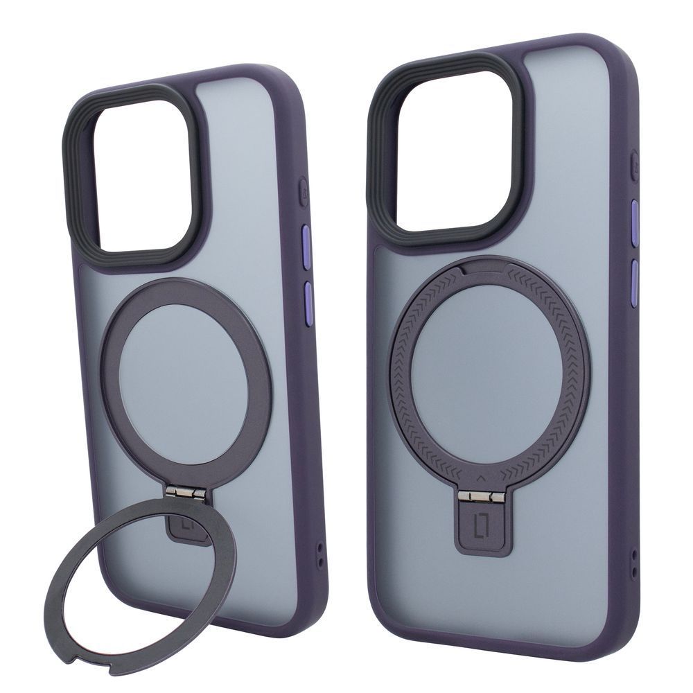Чохол для iPhone 15: Nofelet MATT Ring Case MagSafe &mdash; Deep Purple 4006110000004 фото