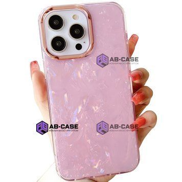Чохол для iPhone 15 Pro Max Marble Case Pink 278313 фото