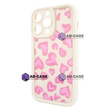 Чохол для iPhone 13 Pro &ndash; Pretty Things "Pink Hearts &ndash; White" 4090440000001 фото