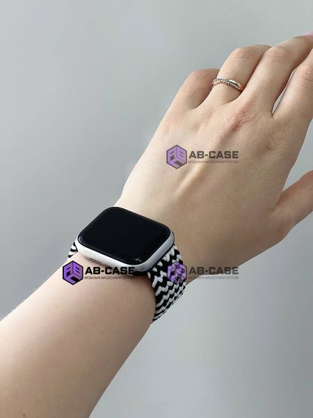 Монобраслет на Apple Watch Braided Solo Loop (Blue, 42mm, 44mm, 45mm, 46mm, 49mm M) 234893 фото