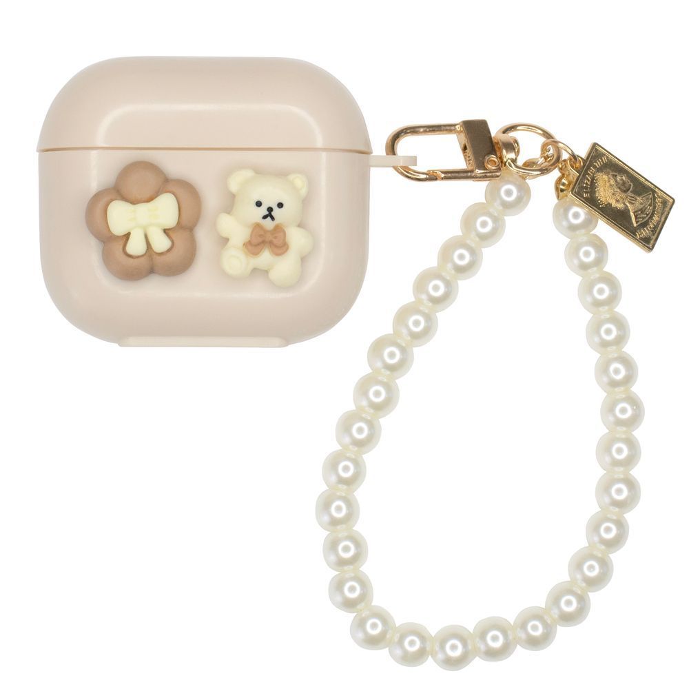 Чохол для AirPods Pro 2 &mdash; Charmed Collection "Teddy Beige & Flower" 4083280000003 фото