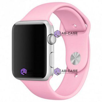 Силиконовый ремешок Silicone Sport Band 38mm, 40mm, 41mm, [42mm Series 10/11], №6 Light Pink, S) 234500 фото
