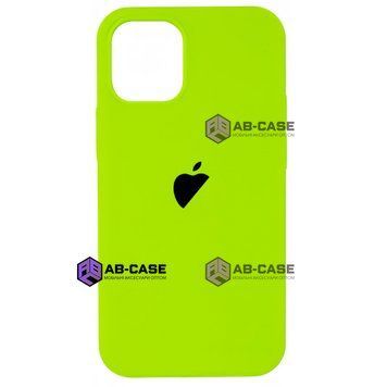 Чехол Silicone Case для iPhone 12 Pro Max FULL (№66 Neon Green) 102268 фото