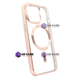 Чехол OPEN Shining with MagSafe (iPhone 14 Pro, Rose Gold) 132498 фото